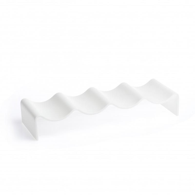 100% Chef Akrilik Dalgalı Sunum Tahtası, 15.5x10x5 cm — 100% Chef