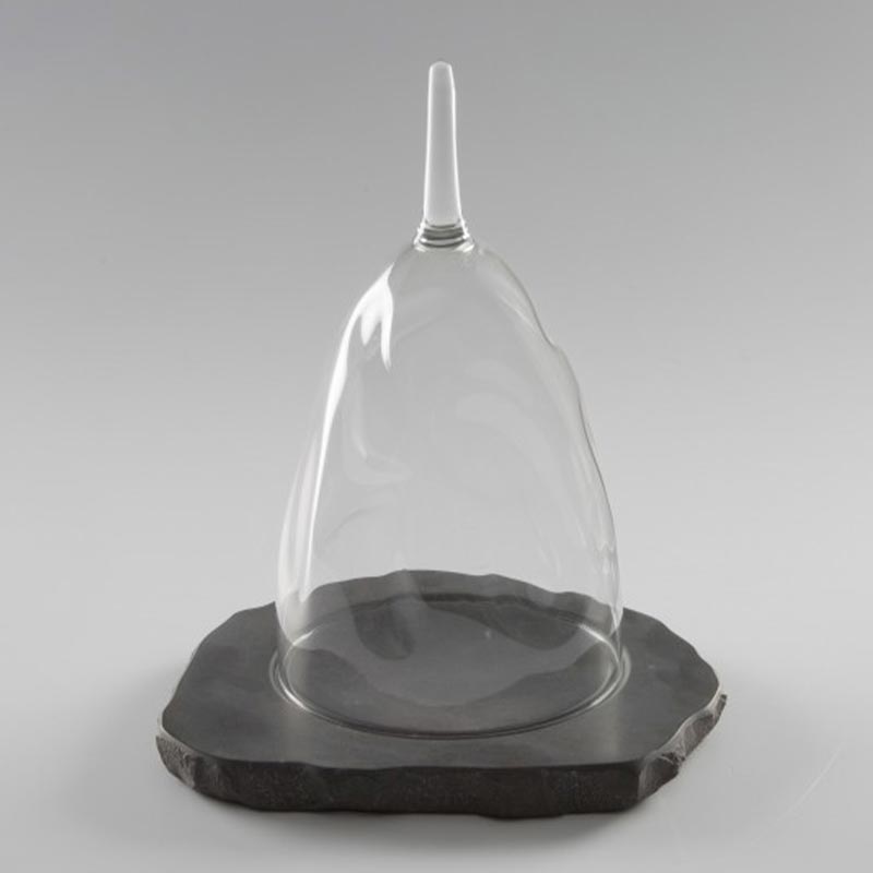 100 Apicius Rustik Siyah Mermer Sunum Tabagi Chef