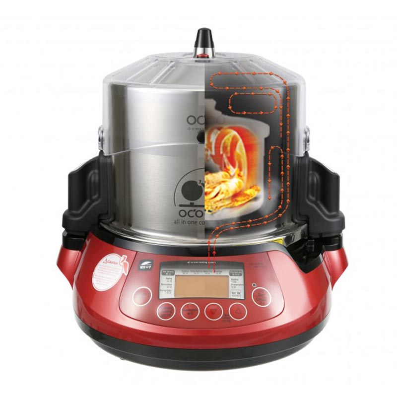 100% Chef Ocoo Pro Otomatik Çift Düdüklü Tencere, 3.5 L, Kırmızı — 100% Chef — Görsel 3