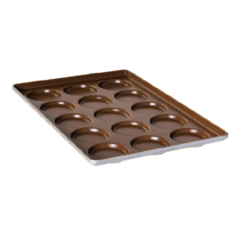 Almetal Alüminize Hamburger Tavası, 24 Gözlü, 50x74 cm — Almetal