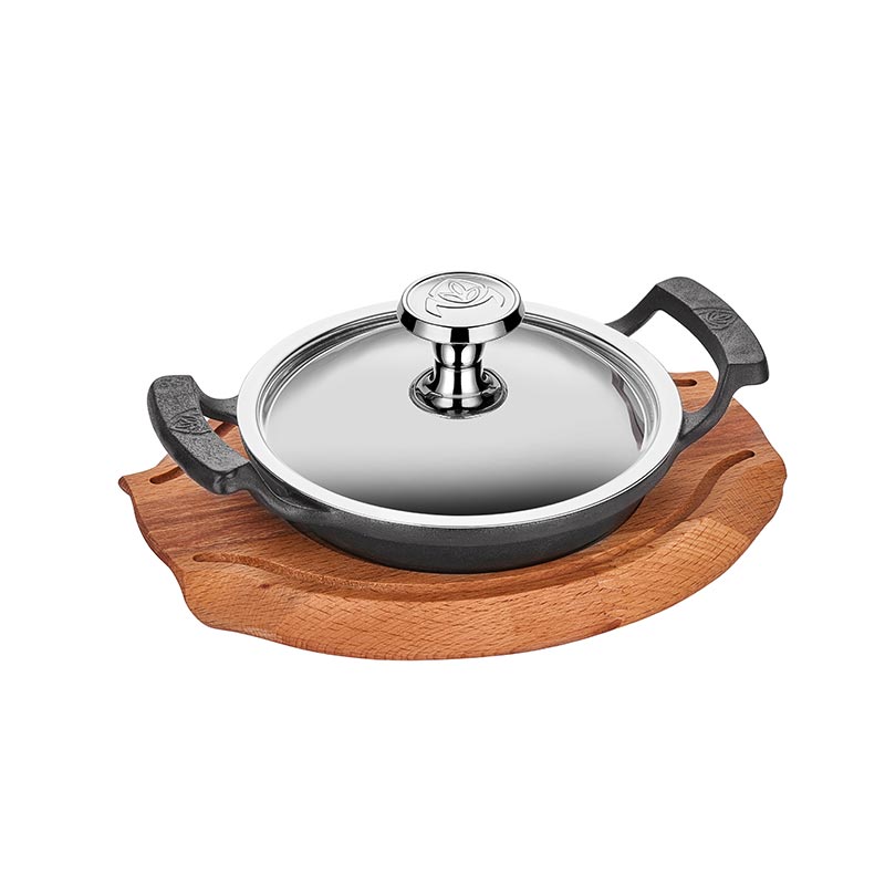 Altınbaşak Döküm Demir Yumurta Sahanı+Nihale ve Kapak, 16 cm — Altınbaşak — Görsel 1