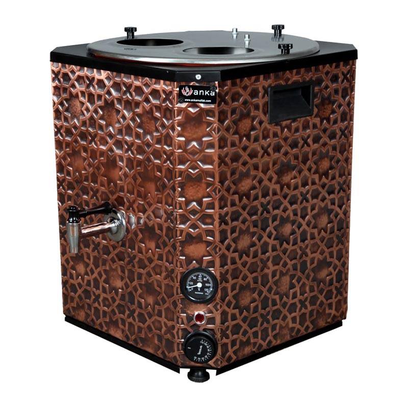 Anka Yeni Nesil Samandirali Cay Makinesi 2 Demlikli BYNC-2 25 L Bakir