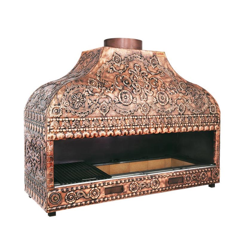 Anka Pro Çift Cidarlı Kapalı Izgara, 120x60x120 cm, Bakır — Anka