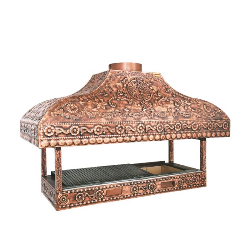 Anka Pro Çift Cidarlı Ocakbaşı Izgara, 175x60x120 cm, Bakır — Anka — Görsel 1