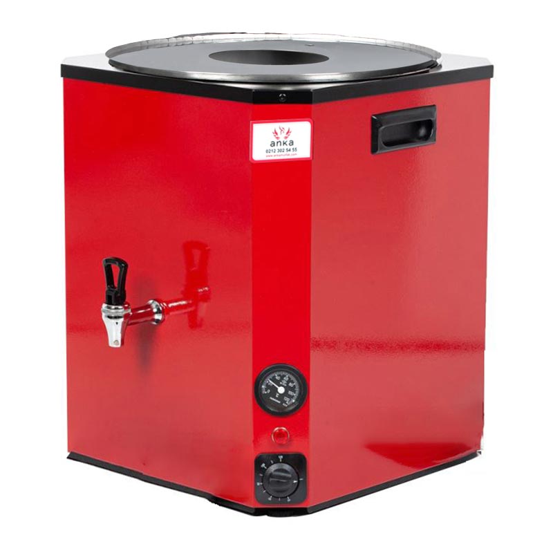 Anka Nesil Samandirali Cay Makinesi 1 Demlikli 10 RYNC-1 L Kirmizi Yeni