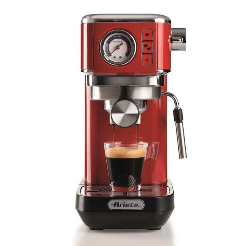 Ariete 13 Moderna Slim Espresso 1381 Kahve Makinesi Kirmizi