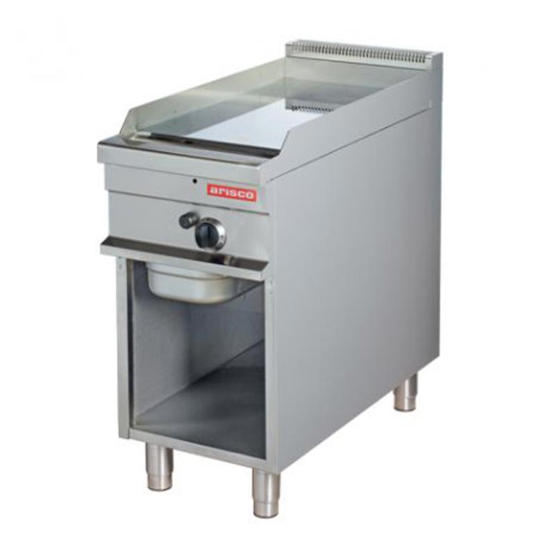 Arisco Hotmax 900 Düz Pleyt Izgara, Krom Kaplama, 42.5x90x90 cm, Gazlı — Arisco