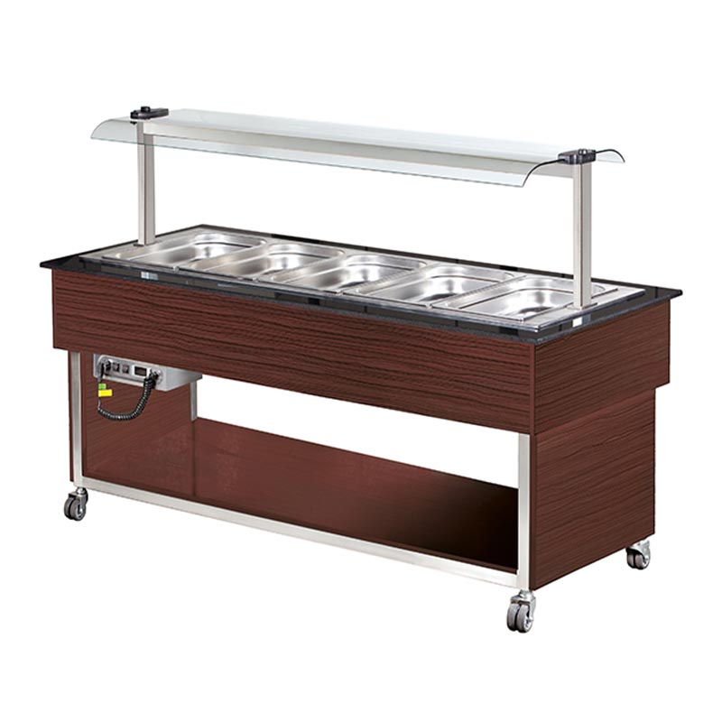 Arisco Saladbar 1 Elektrikli Gn 5 Kapasiteli Kahverengi ısitmali