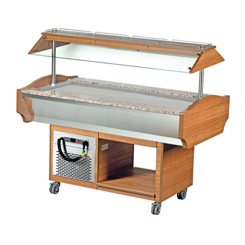 Arisco Duz Yuzeyli Elektrikli Cm 150x90x87 Ceviz Sogutmali Saladbar