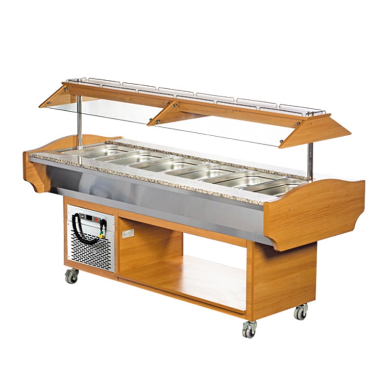 Arisco 1 Kapasiteli Elektrikli GN-6 Ceviz Sogutmali Saladbar