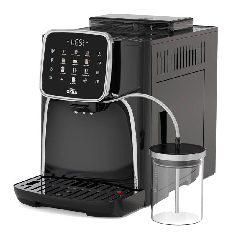 Arzum Okka Espresso Siyah Otomatik Pro Tam Espresso M Kahve Makinesi Krom