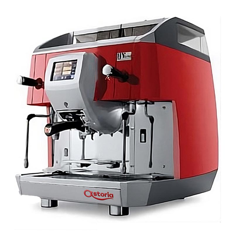 Astoria Hybrid Tam Espresso Kahve Makinesi 1 Gruplu Kirmizi Otomatik