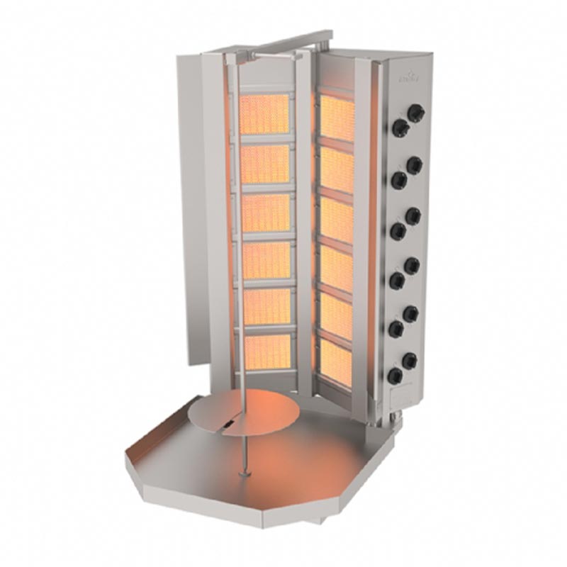 Atalay V Tipi Sabit Doner Makinesi 6 2 12s Radyanli Dogalgazli Adg