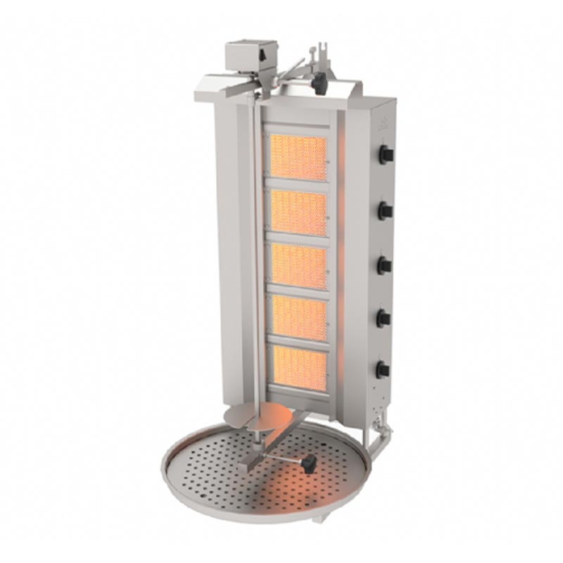 Atalay Motorlu Doner Makinesi 5 Radyanli 5u Dogalgazli Adg Ustten