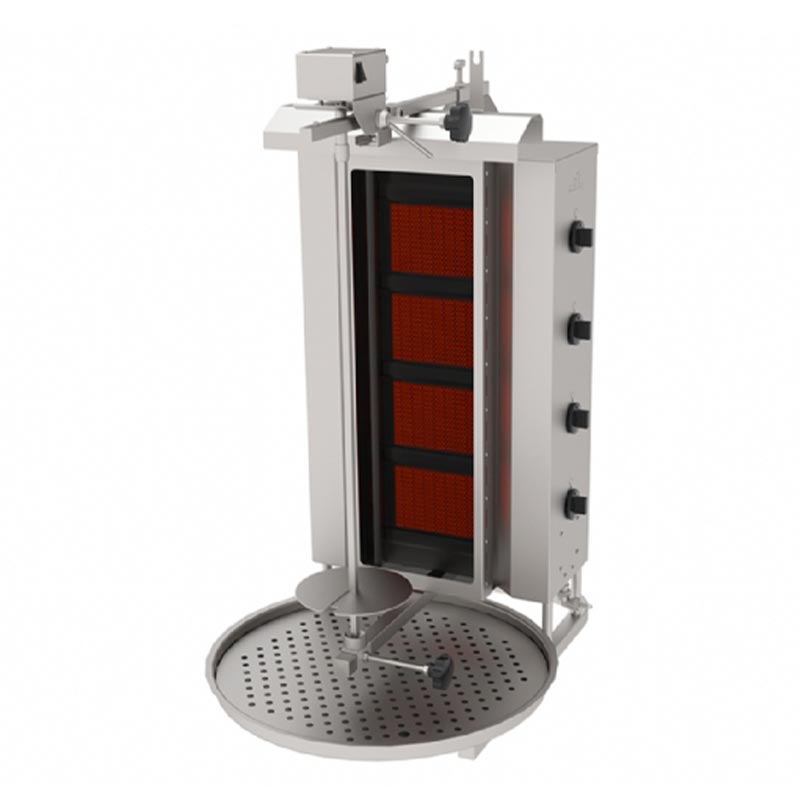 Atalay Ustten Motorlu Camli Doner Makinesi 4 Radyanli 4u Lpg Li Adgc