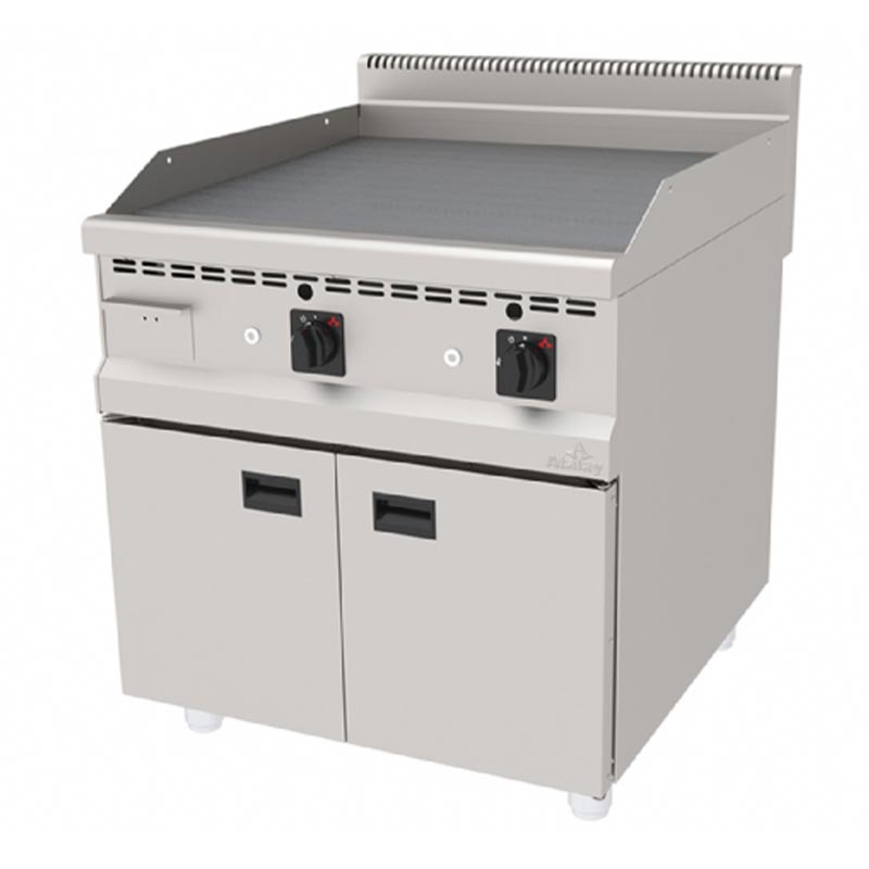 Atalay AGI-890CR 900 Seri Düz Pleyt Izgara, 80x90 cm, Krom Yüzeyli, LPG'li — Atalay