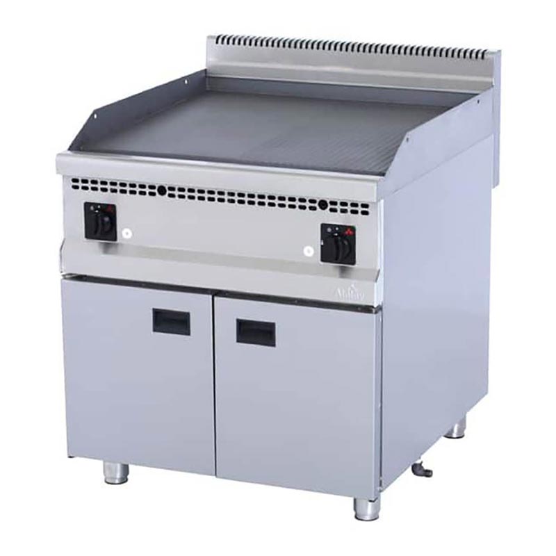Atalay AGI-890ND 900 Seri Nervürlü + Düz Pleyt Izgara, 80x90 cm, Doğalgazlı — Atalay