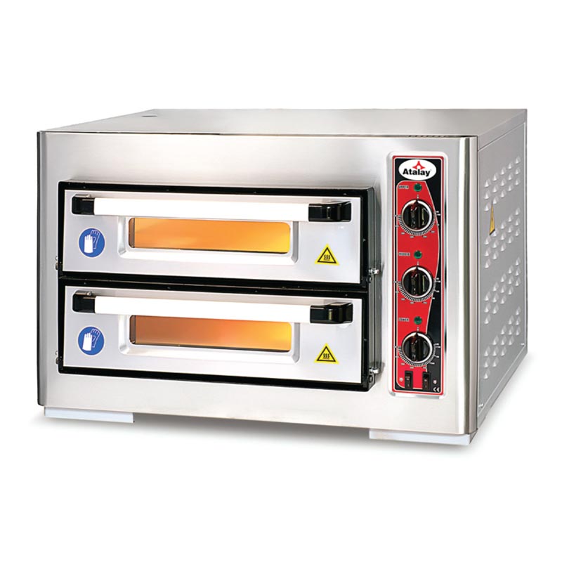 Atalay Cm X 8 Pizza Kapasiteli Cift Katli Pizza Fırıni APF-50 2 24 Elektrikli