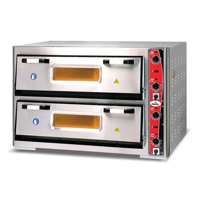 Atalay Cm X 12 Adet Pizza Kapasiteli Cift Katli Pizza Fırıni APF-962 2 30 Elektrikli