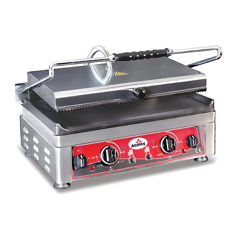 Atalay 2 Alt Ust Ayri Termostatli Tost Makinesi Blok Kapakli 20 ATM-2745 Dilim Kapasiteli Elektrikli