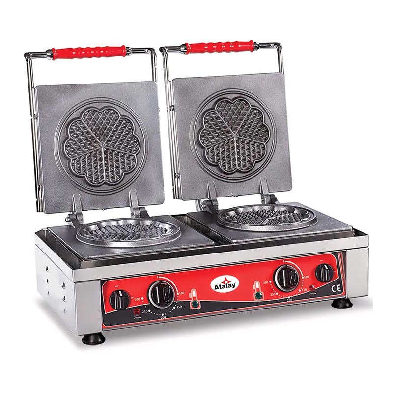 Atalay Yonca Waffle AWMC-2402 Makinesi Ciftli Elektrikli