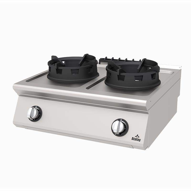 Atalay AWO-873 730 Seri Wok Ocak, 80x73x30 cm, Doğalgazlı — Atalay