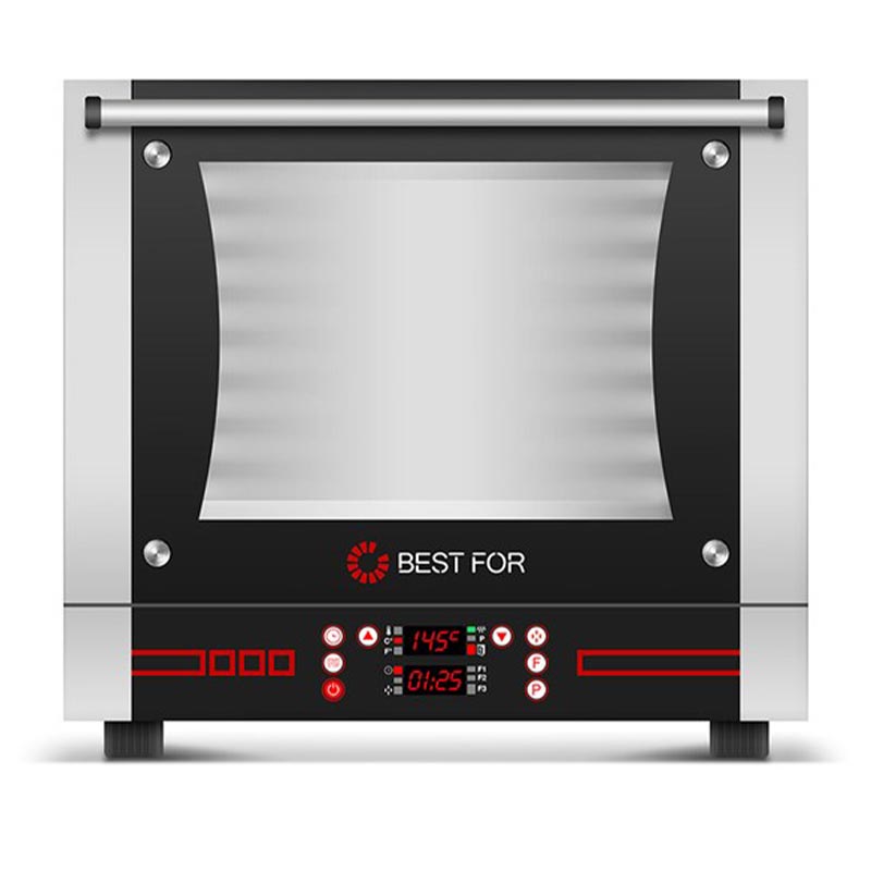 Bestfor Konveksiyonlu Patiseri Elektrikli Fırın CM-4 Tepsi Kapasiteli 46x33 Onden Acilir Bistrot