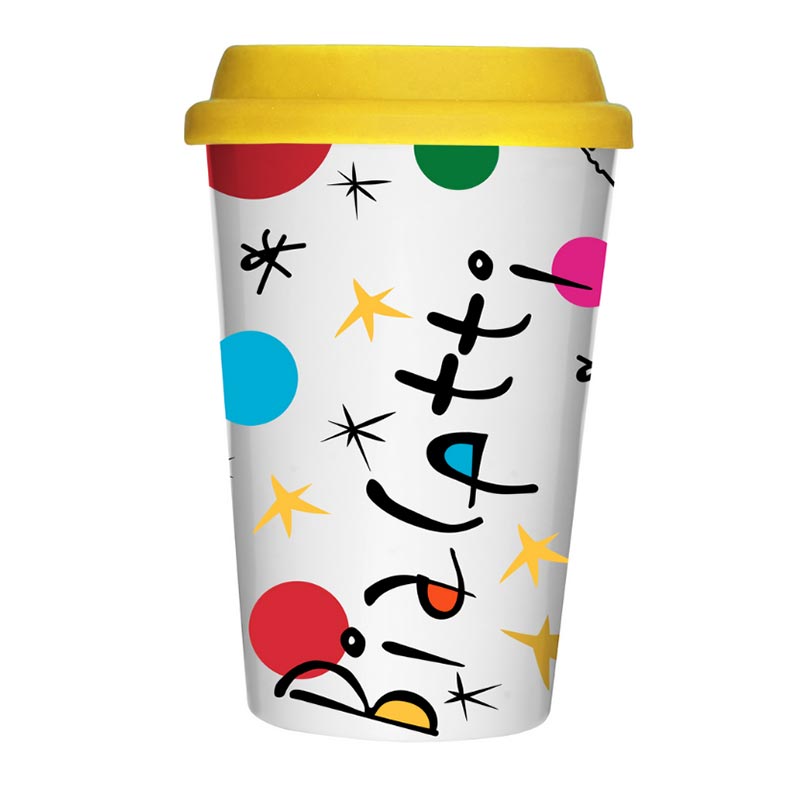 Bialetti Miro Take Away Kapaklı Porselen Mug — Bialetti