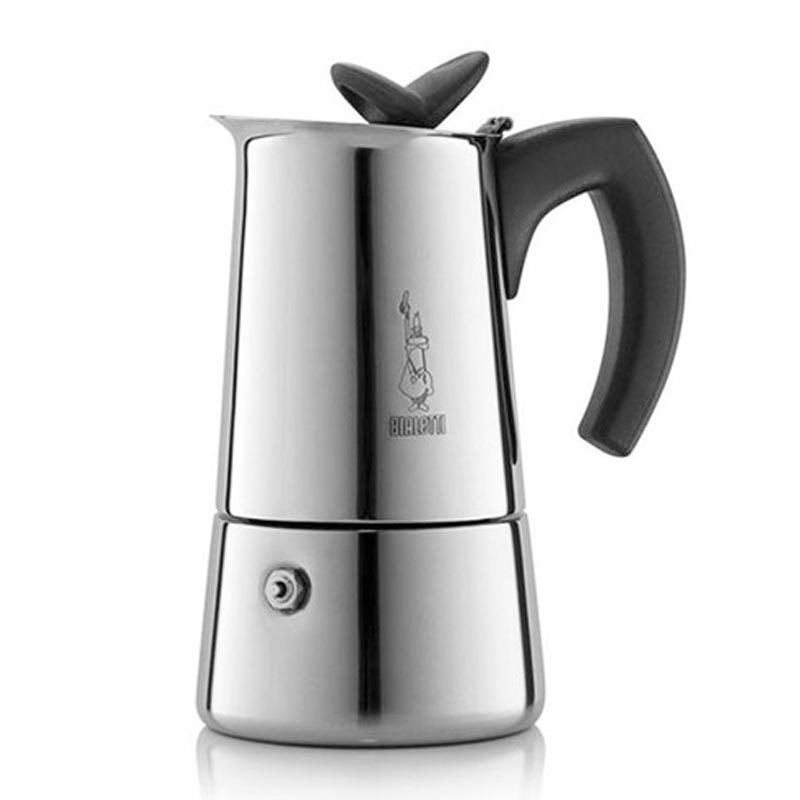 Bialetti Moka Pot Musa, Çelik, 2 Cup — Bialetti
