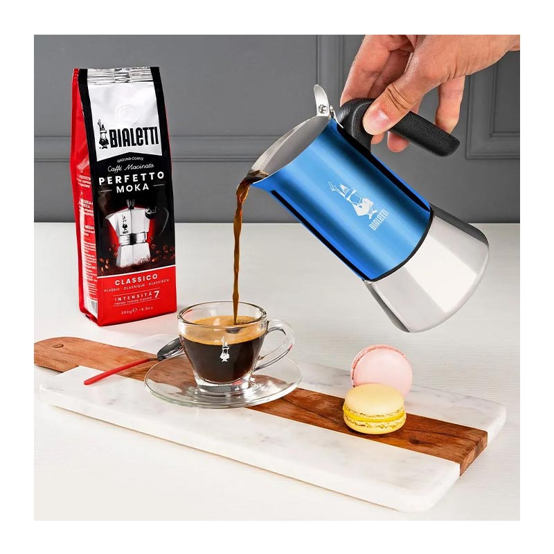 Bialetti Venüs Çelik Moka Pot, 6 Cup, Mavi — Bialetti — Görsel 2