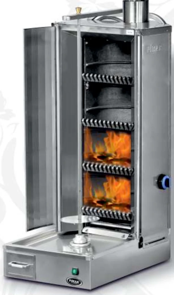 Pimak Lav Taşlı Döner Makinesi 4 Radyanlı Alttan Motorlu — Pimak — Görsel 1