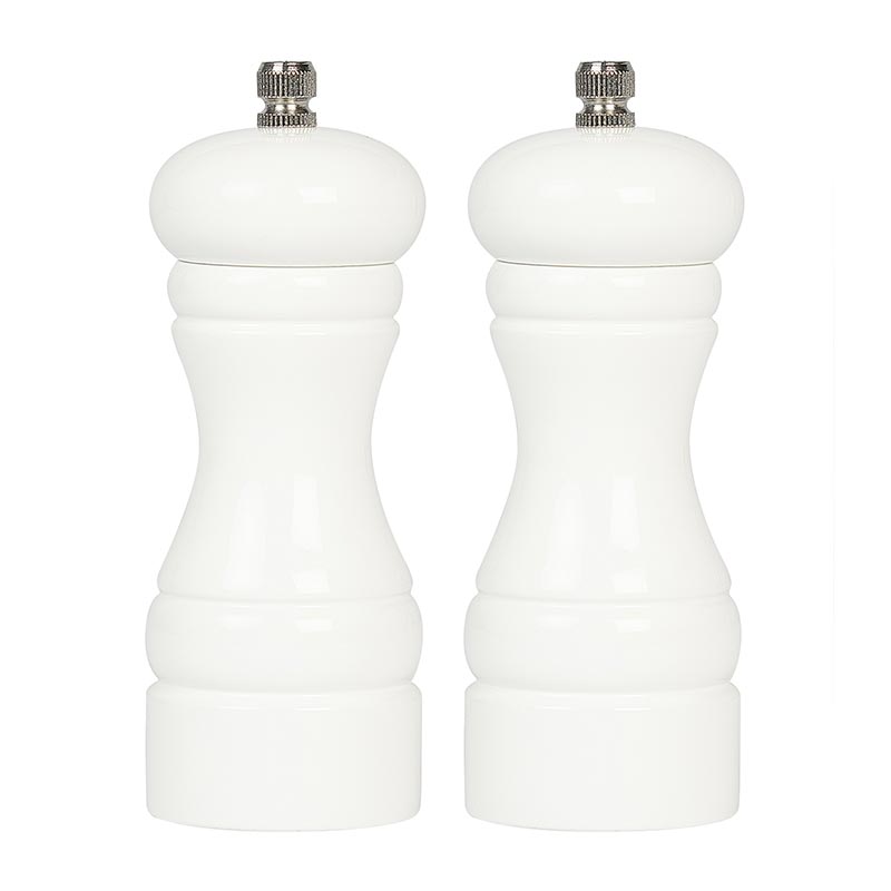 Biradli Metal Tuz Ve Karabiber Degirmeni 2 BRD-232 Lı-13 Cm Beyaz