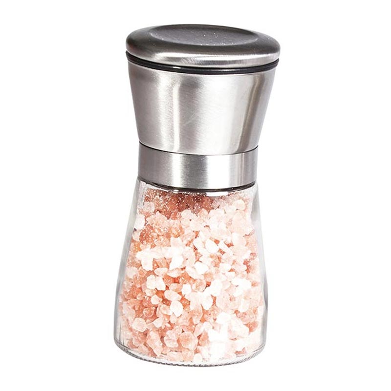 Biradli Cam Tuz Karabiber Degirmeni Celik BRD-235 Baslik 13 Cm