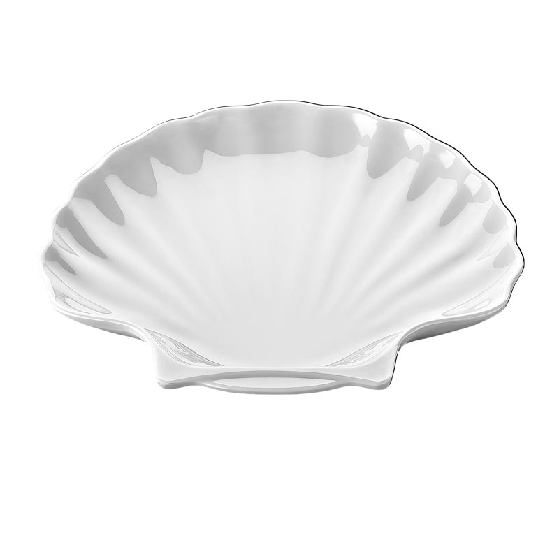 Biradli ıstiridye Melamin Sunum Tabagi 40x38 BRD-3103 5x6 3 Cm