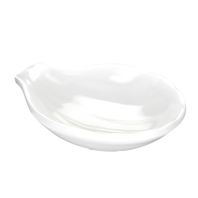 Biradlı BRD-51610 Minimal Melamin Sunum Tabağı, 8x9x2 cm, Beyaz — Biradlı