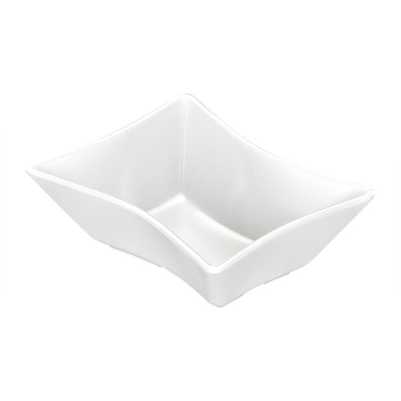 Biradlı BRD-516504 Açık Büfe Minimal Sos Tabağı, 11.5x7x4 cm, Beyaz — Biradlı