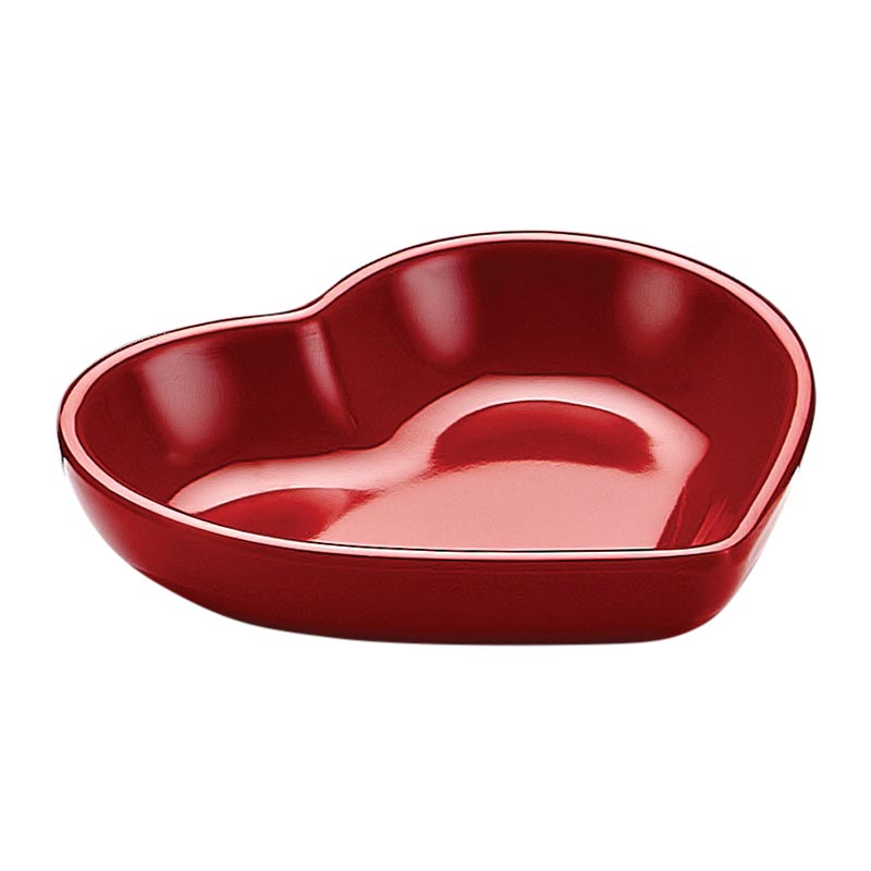 Biradlı BRD-517604 Minimal Melamin Kalpli Sunum Tabağı, 8x7x1.5 cm, Kırmızı — Biradlı — Görsel 1