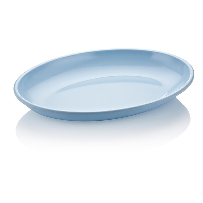 Biradli Sunum Tabagi Mavi 48x35 FTS-1957 Cm Oval Melamin