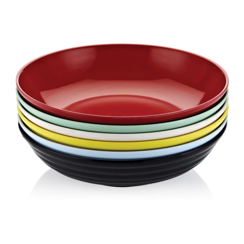 Biradli Melamin Teshir Tepsisi 44x10 FTS-1981 Cm Sari Yuvarlak