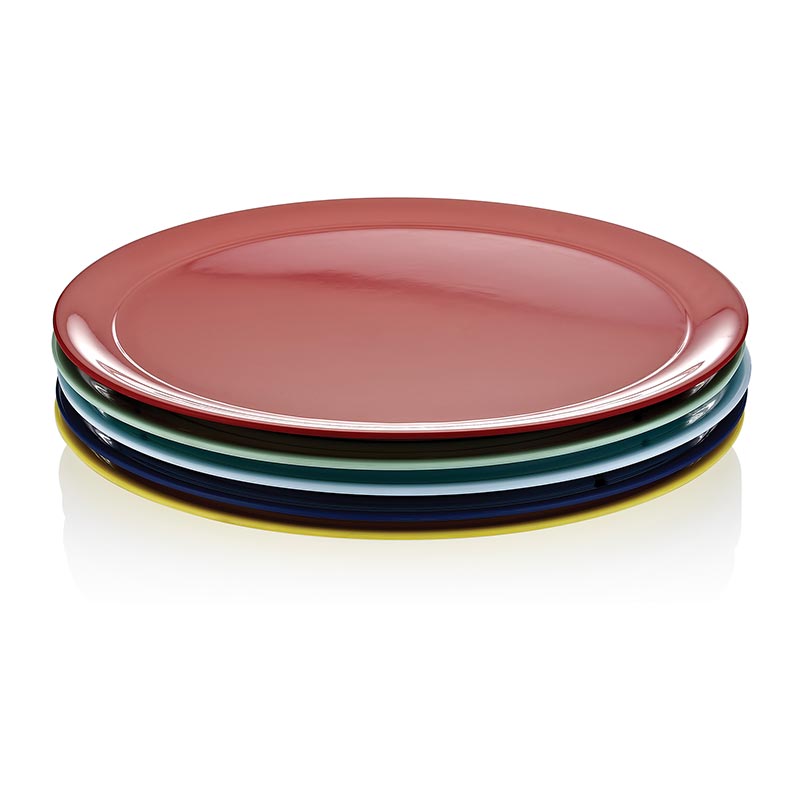 Biradli Teshir Tepsisi 55x42 Cm FTS-1984 Kirmizi Oval Melamin