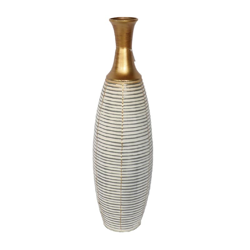 Biradlı Groovy GRV-95189 Dekoratif Metal Vazo, 20x20x68 cm — Biradlı — Görsel 1