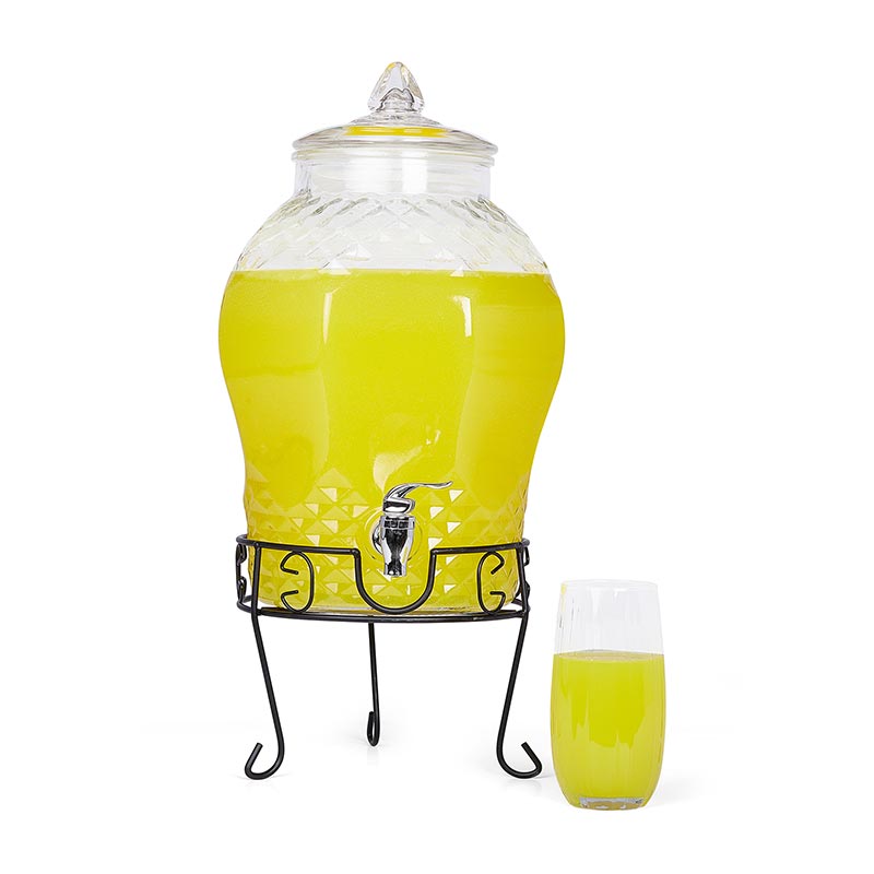 Biradli Cam Serbetlik GRV-0011 10 L Musluklu