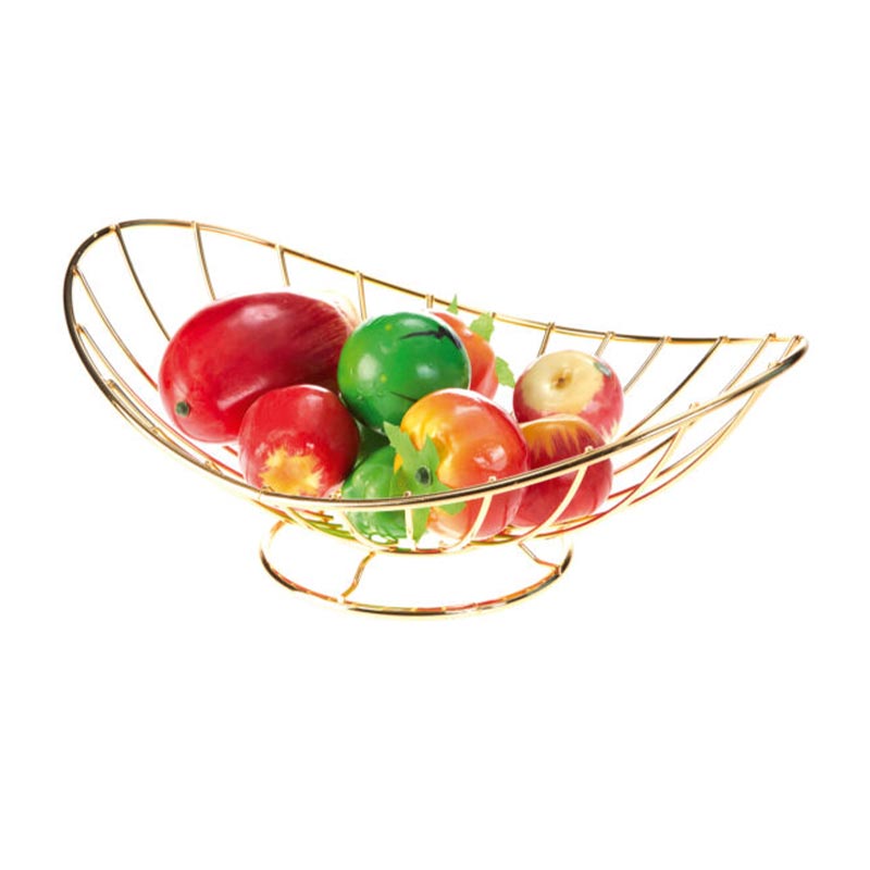 Biradlı GRV-529A Tel Meyvelik, 35x24x11 cm, Altın — Biradlı
