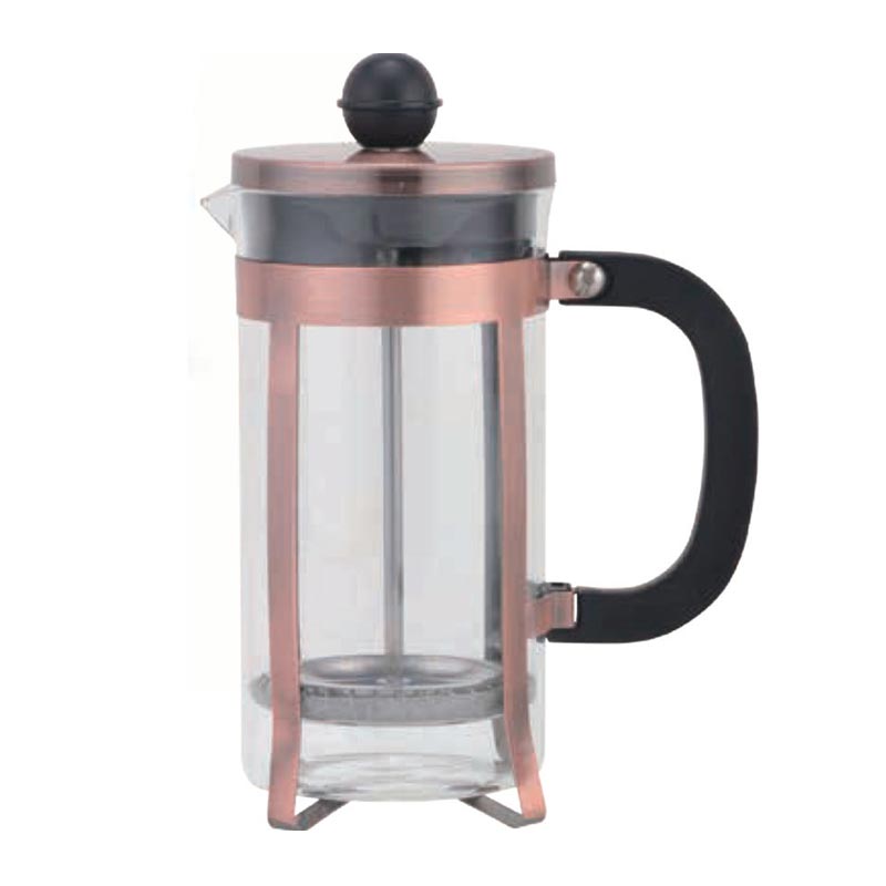 Biradlı GRV-D3 Lüks French Press, 350 ml, Bakır — Biradlı