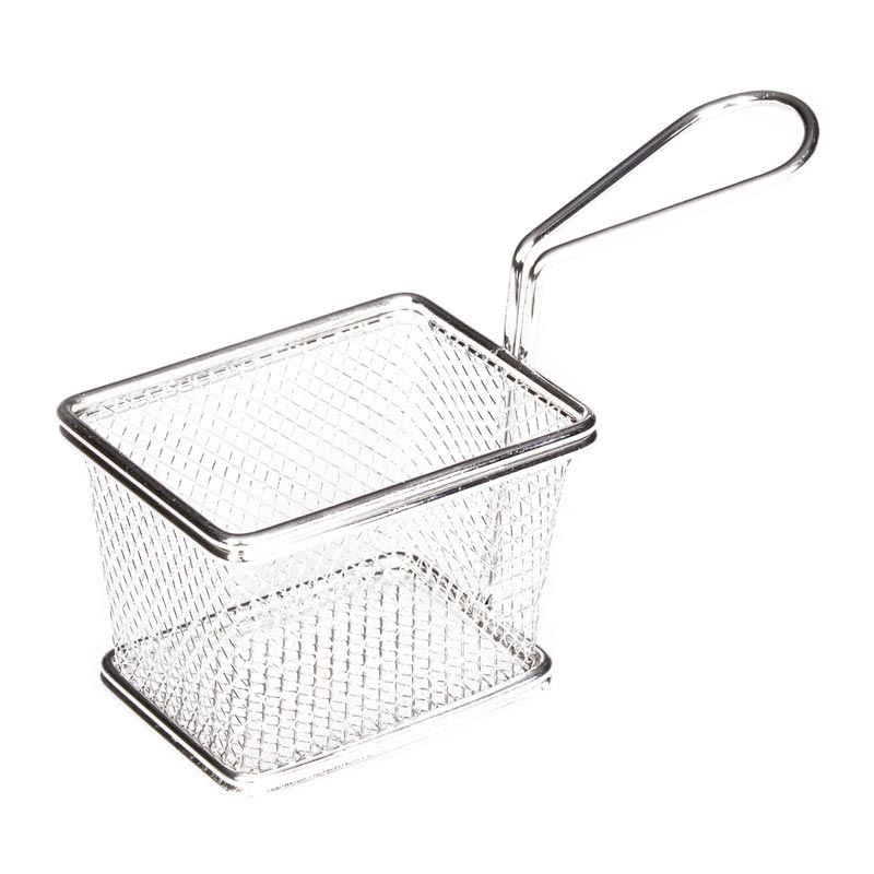 Biradlı YQ-03 Kare Patates Sunum Sepeti, 10x7.5x7.5 cm — Biradlı — Görsel 1