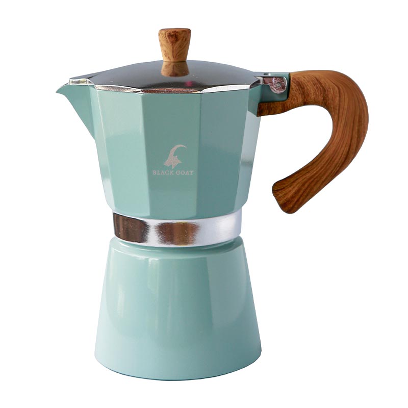 Black Goat Moka Pot, 6 Cup, Turkuaz — Black Goat — Görsel 1