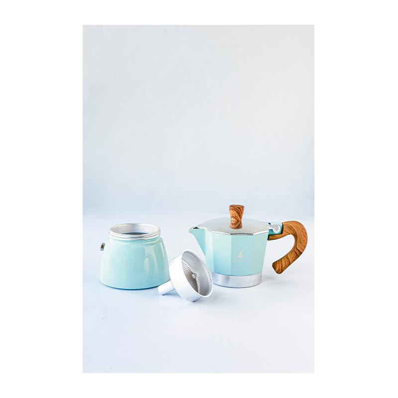 Black Goat Moka Pot, 6 Cup, Turkuaz — Black Goat — Görsel 2