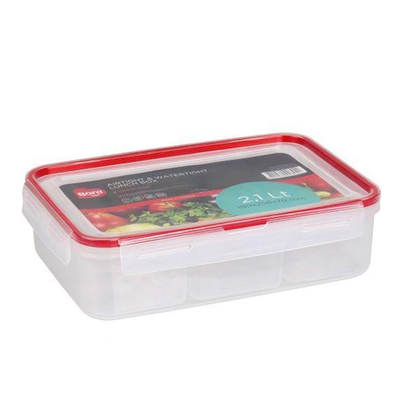Bora Plastik Click Bölmeli Saklama Kabı, 2.1 L — Bora Plastik
