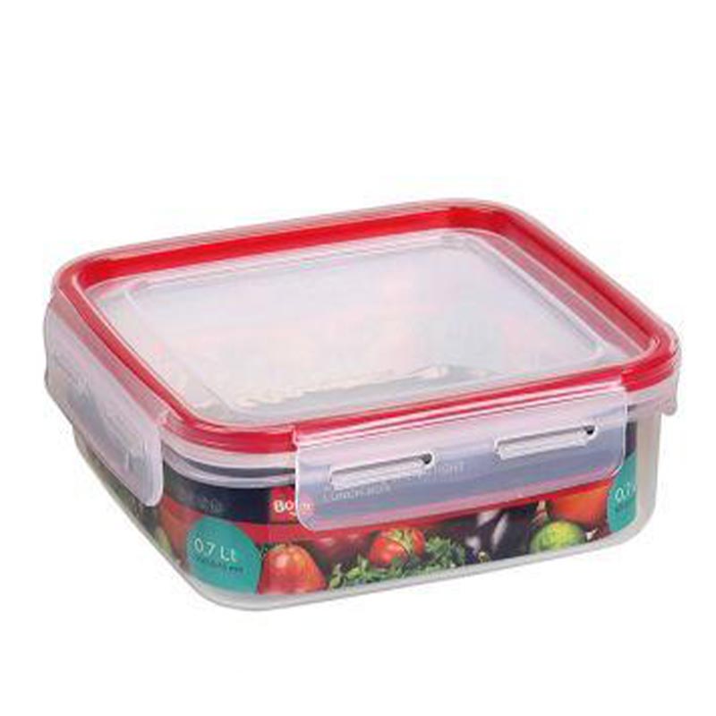 Bora Plastik Click Kare Saklama Kabı, 700 ml — Bora Plastik