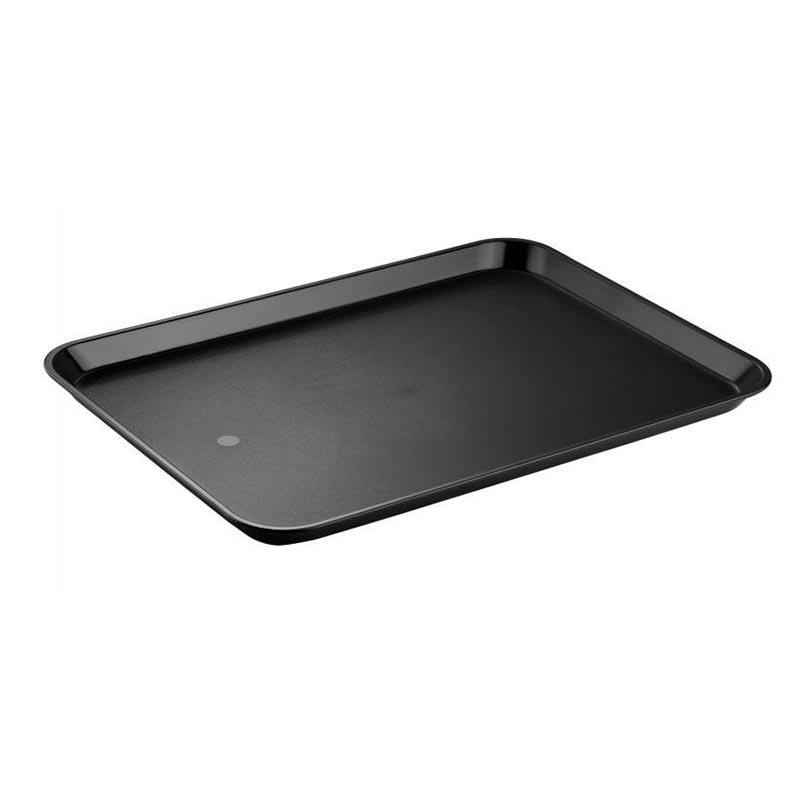 Bora Plastik Gastronomi Köşeli Servis Tepsisi, 40.5 cm, Siyah — Bora Plastik